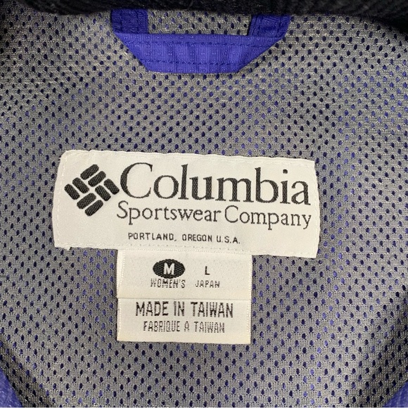 Columbia Women's Vintage Windbreaker Jacket. Size M. Blue - Picture 3 of 15